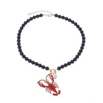 Lobster Animal Pendant Chain For Ladies With Alloy Material And Trendy Style