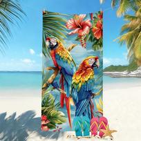 1pc Tropical Paradise Beach Towel, Soft Absorbent, Multi-Use for Bath Pool Beach Summer Travel, Essential for Summer Fun Outdoor 40X60CM