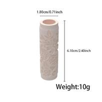 For Clay Crafting, Durable Plastic French Pattern Soft Pottery Earring Polymer Clay Texture Roller, Seamless Cutter Tool
