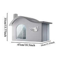 Pet Cooling House Portable Foldable Shelter Dog Cave with Ice Packs for Puppy Kitten Summer Sleeping Rest Indoor Outdoor