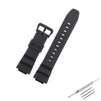 Resin Watch Strap for MCW-100H, W-S220, HDD-S100 - Waterproof Sports Band for Men & Women 16mm