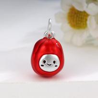 Sterling Silver 999 Red Date Chinese Herbal Charm Beaded Luck Bracelet sidabras