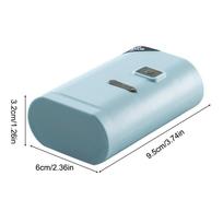 Akvariumo deguonies siurblys USB įkraunamas deguonies pripildytas žuvų bako siurblys Itin tylus oro burbuliavimo aeratorius, nešiojamas žvejybai lauke tamsiai mėlyna spalva