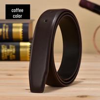 Smooth Buckle 176 Grain Leather Belt - Caviar and Pearl Finish, 3.3cm 120 cm ruda
