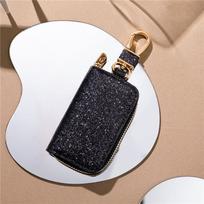 Car Key Bag Men And Women Universal Car Key Organizer Creative Star Flash Leather Charm Keychain juoda