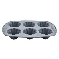High-Temp Silicone Sunflower Cake Mold - 7-Inch Round Baking Tool gray