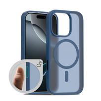 For Apple 17pro Max Transparent Black 2-in-1 Mobile Phone Case Frosted Magnetic AI Smart Button 16e Mobile Phone Case iPone16-with camera button