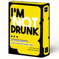 I‘M NOT DRUNK Card Adults Fun Drinking Games Party Desktop Game Birthday Gift geltona