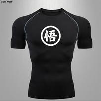 Long Sleeve Z Goku Anime Men Running T Shirt Quick Dry Shirt Yoga Training Compression T-Shirts Gym Jogging Sweatshirt Rashguard Asian size-S