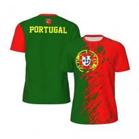 Šaunus 3D spausdintas Portugalijos marškinėlis vyrams Vasaros futbolo marškinėlis Sportinis bėgimo fitneso marškinėlis Gatvės stiliaus trumpomis rankovėmis T-shirt XXS