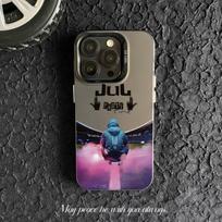 Stylish Designer PC Phone Case for iPhone 7 8 Plus XR XS 11 12 13 14 15 16 Pro Max Coque Jul Shell Mobile Accessory iP 16 juoda