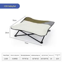 Wakytu UK Foldable Elevated Camping Bed for Dogs - Portable, Wear-Resistant Outdoor Pet House