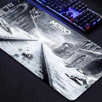 Mouse Pad Large rubber mouse pad with lock edge computer gamer HD Metro Exodus printing desk pad keyboard pad 800x400x2mm