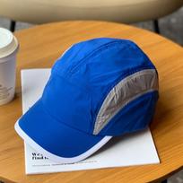 5 Panel Short Brim Waterproof Quick Dry Cap - Vintage Mesh Plain Outdoor Hat, for Men Women Running Camping Adjustable mėlyna