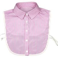 Comfortable Faux Collar Breathable Neckwear False Shirt Collar White Edging Thin Stripes  For Various Occasion