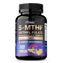 Pslalae Methylfolate Dietary Supplement, Contains B Vitamins and Magnesium Citrate, Supports Daily Energy 120*1