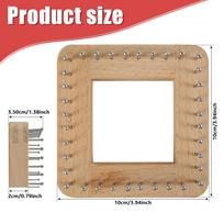 Square Knitting Loom Beech Wood Knitting Board DIY Handcraft Weaving Loom Tools Needlework Crochet Pegs DIY Board Accessories