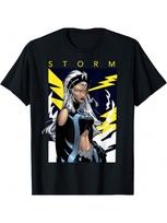 Marvel X-Men's Storm Boltage Įtampos Plakatas Grafinis Marškinėlis Marškinėlis S įvairiaspalvis