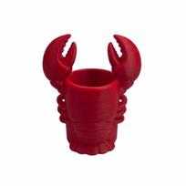 3D Printed Lobster-shaped Pencil Holder Lobster Shape Plastic Desktop Storage Cup Animal Shape Pen Holder Office Decor