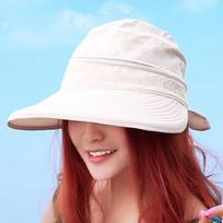 Women Ladies Outdoor Cap Anti-UV Summer Visor Sun Hat Wide Brim Beach Hat mėlyna