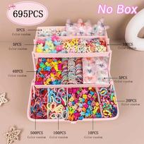 Lengvas plaukų segtukų rinkinys, galvos juostos, plaukų gumytės rinkinys, nauji lankeliai, plaukų segtukai, vaikų plaukų formavimas 855Pcs