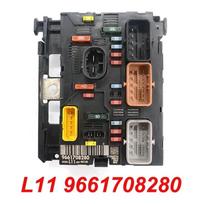 Naudotas originalus saugiklių dėžutės valdymo blokas BSM L11 9661708280 9664055780 Peugeot 207 307 Citroen C4 C5 L11 9661708280