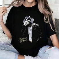 2026 Nauji Michael Jackson Grafiniai Marškinėliai, Vasaros Hip Hop Y2K Madingi Streetwear Viršutiniai drabužiai Gerbėjams Marškinėliai 4XL