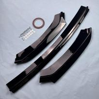 Maxton Style Front Bumper Lip Splitter For Seat Leon MK3 MK3.5 2012-2019 Bodykits Tuning Spoiler Gloss Painted Auto Accessories Gloss Black