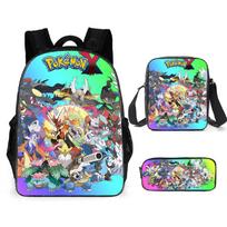 (22) 3PCS Kids School Bag Lunch Bag Pencil Case 01