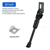 12/14/16/18/20 Inch Bicycle Side Support Anti Slip NO Punch Design Bike Kickstand Parking Stand Three-dimensional Bracket Black
