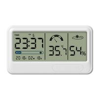 Skaitmeninis higrometras Elektroninis temperatūros drėgmės matuoklis su laiko data LCD ekranu Type 1