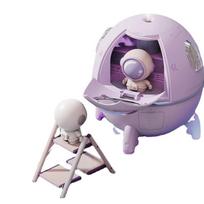 Astronautas Kosminis Laivas Aromaterapinis Oro Drėkintuvas Valytuvas USB Elektrinis Vandens Kvapų Difuzorius Humidificador Namams Kambariui USB Cable gray
