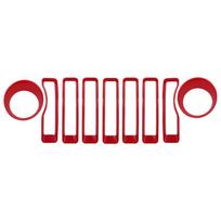 ABS Automobilio Išorės Priekinio Žibinto Lempos ir Sportinės Priekinės Grotelių Apdailos Lipdukai Jeep Wrangler JL juoda
