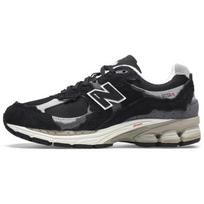 New Balance 2002R apsaugos paketas – juodai pilki unisex sportbačiai mėlyni M2002RDJ 37.5