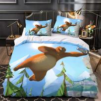 3D Spausdintas Anime Grizzy ir lemingai Patalynės Komplektas Viengulis Twin Pilnas Queen King Dydžio Lovos Komplektas Suaugusiems Vaikams Miegamojo Antklodės Užvalkalų Rinkiniai 70x133cm 2pcs