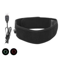 5V Electric Head Wrap Carbon Fiber Heating 3 Gears Temperature Adjustment Head Belt Wrap Black black