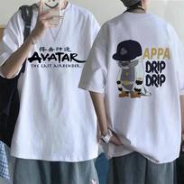 Fashion Mange T-shirt Avatar The Last Airbender Y2k Shirt Streetwear Appa Yip Casual Tshirt Hip Hop Harajuku Tees Tops Clothes 3XL