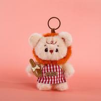 Bib Circus Lion Plush Toy Children Sleeping Elephant Pillow Puppy Pendant Home Ornament 12cm【0.05kg】
