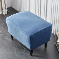 Velvet Wing Chair Cover Stretch Spandex Armchair Covers Removable Wingback Sofa Covers With Seat Cushion Cover Footstool Cover