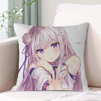 Pillow Cover Emilia (ReZero) Decorative Pillows for Sofa Cushion Covers Home and Decoration Luury Living Room Decoration Throwz, 30x30cm