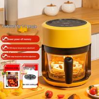 Soulwell Mini Glass Air Fryer: 1-2 Person Oil-Free Electric Fryer for Home Use