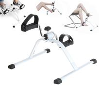 100KG  Black+White Bike-Trainer Fitness Tools Stepper Leg trainerIndoor Family Fitness Car Bike Exercise Trainer Arm/Leg Physical Therapy Cycle white