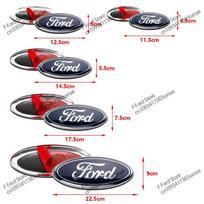 Automobilio lipdukas Ford Automobilio priekinės grotelės Logotipas Variklio dangčio logotipas Ženklelio lipdukas Bagažinės aksesuarai Ford Focus mk2 mk3 Fiesta mk7 Ranger Mondeo 11.3X4.5cm