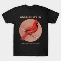 Men Black Print T-shirt Alexisonfire Band No-Cut Transfer Paper Print Cotton Tshirt S juoda
