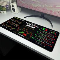 Stock Market Chart Pattern Mouse Pad Large Game Mouse Mat Gaming Mousepad Speed Keyboard Pads Table Carpet Gamer Deskmat 800x300x2mm