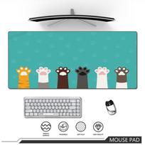 Mouse Pads large Keyboard Gamer Desk Mat with Stitched Edge Rubber antislip Coumputer mat Carpet Pink Cut Cat mousepad 800x300x2mm