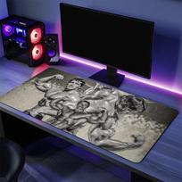 Arnold Schwarzeneger CONQUER Mouse Pad Large Desk Mat Keyboard Ergonomic Office Rubber PC Nonslip Antifray Home Custom 800x300x2mm