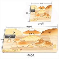 Shiba Inu MousePad Cute Dogs Mouse Pad XXL Large Desk Mat Kawaii X Keyboard Palymats Anime Gaming Accessories Carpet Rugs 800x400x2mm