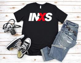 26 INXS Short Sleeve White   Black Men's T Shirt A101 Unisex T-Shirt S įvairiaspalvis