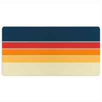 Retro Gradient Stripes Art Desk Mat Large Gaming Mouse Pad Nonslip Rubber Base Stitched Edge Keyboard Pads PC for Office Decor 300x800x2mm